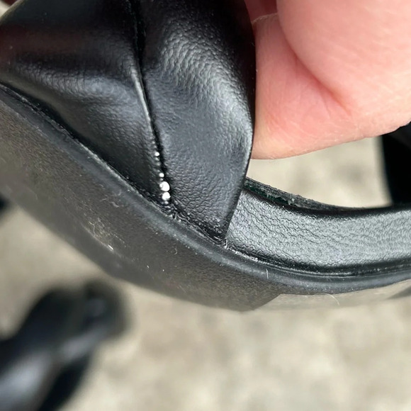 Open Edit  Black Remmy Twist Sandal, Size 6.5 - Picture 5 of 8